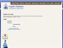Tablet Screenshot of getinvolved.copticorphans.org